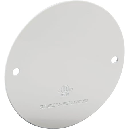Bell Electrical Box Cover, Round, Steel, Blank/Flat Cover 5374-1